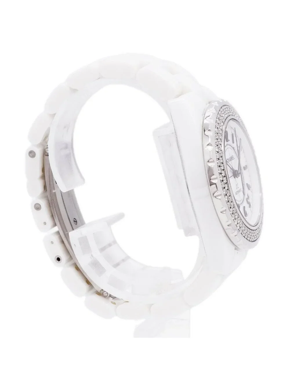 Chanel Diamond Bezel White Dial Watch